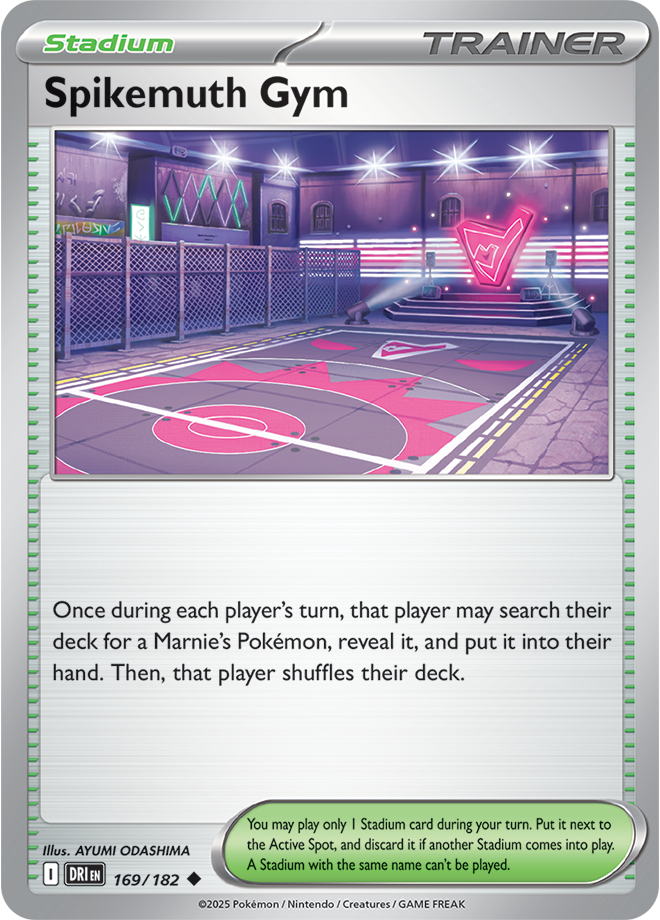 Scarlet & Violet Destined Rivals 169/182 Spikemuth Gym Reverse Holo