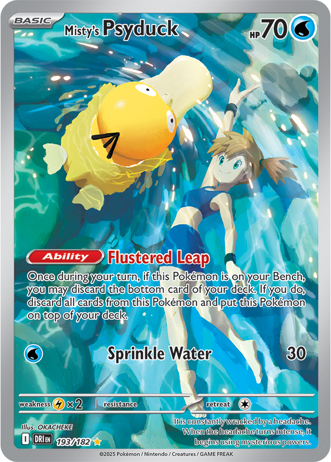 Scarlet & Violet Destined Rivals 193/182 Misty’s Psyduck