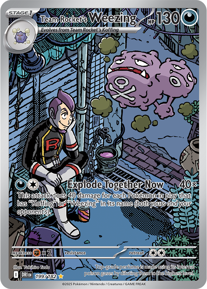 Scarlet & Violet Destined Rivals 199/182 Team Rocket’s Weezing