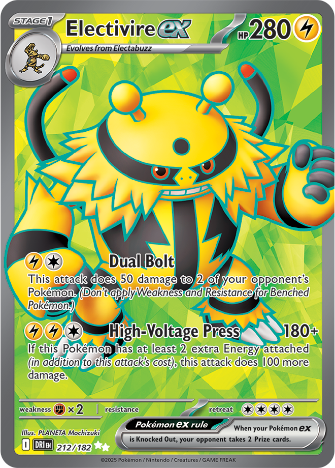 Scarlet & Violet Destined Rivals 212/182 Electivire ex