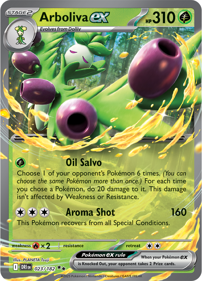 Scarlet & Violet Destined Rivals 023/182 Arboliva ex