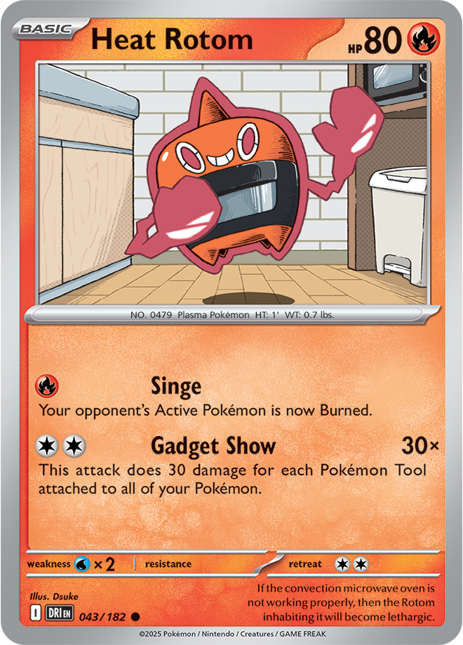 Scarlet & Violet Destined Rivals 043/182 Heat Rotom