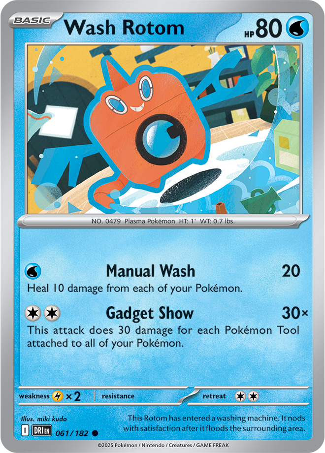 Scarlet & Violet Destined Rivals 061/182 Wash Rotom