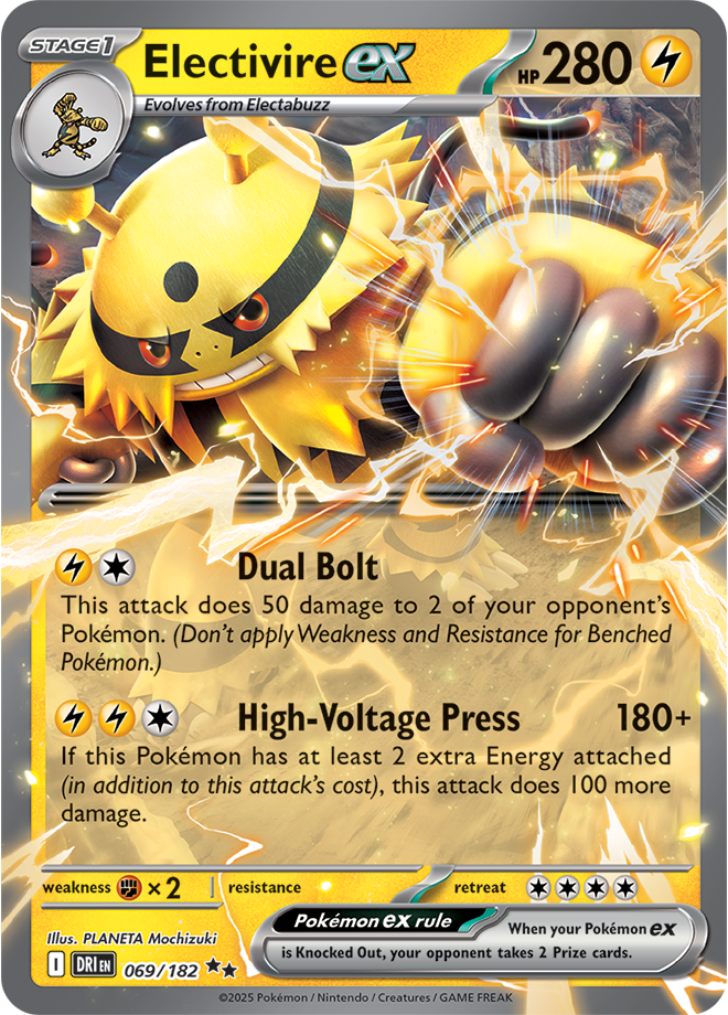 Scarlet & Violet Destined Rivals 069/182 Electivire ex
