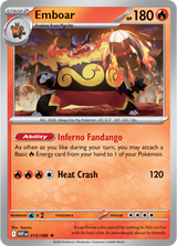 Scarlet & Violet White Flare 013/086 Emboar Reverse Holo