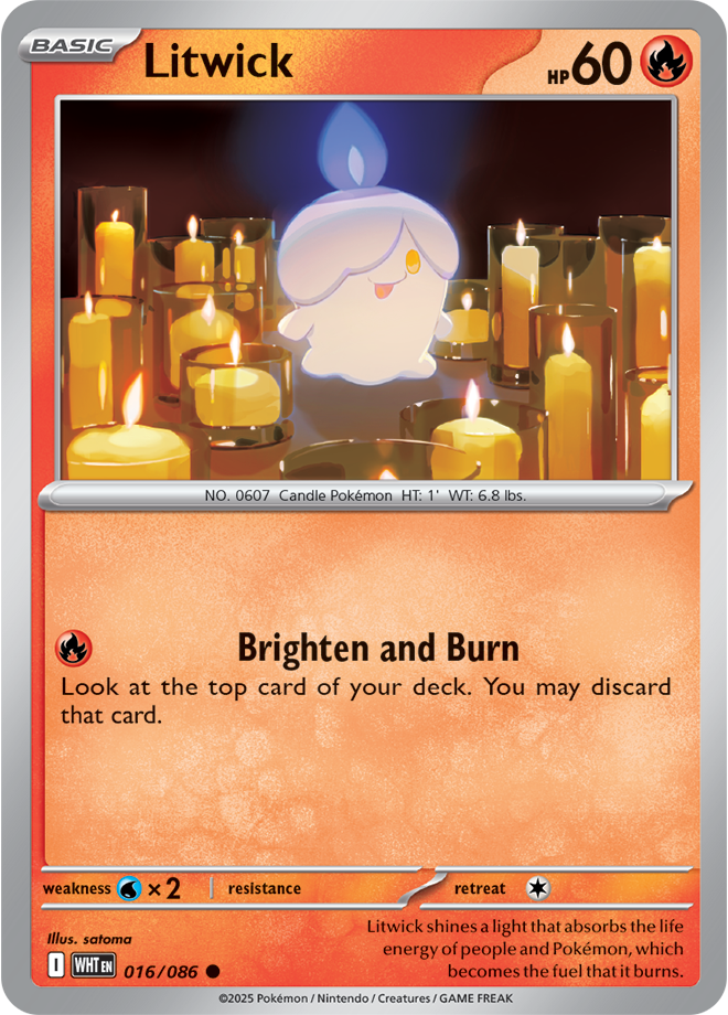 Scarlet & Violet White Flare 016/086 Litwick