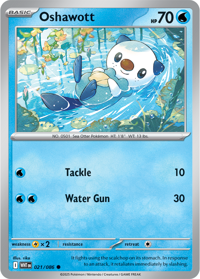 Scarlet & Violet White Flare 021/086 Oshawott