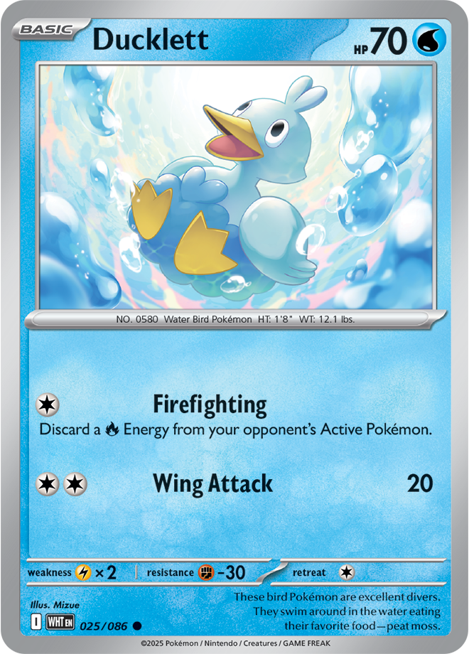 Scarlet & Violet White Flare 025/086 Ducklett