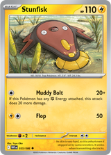 Scarlet & Violet White Flare 035/086 Stunfisk Reverse Holo