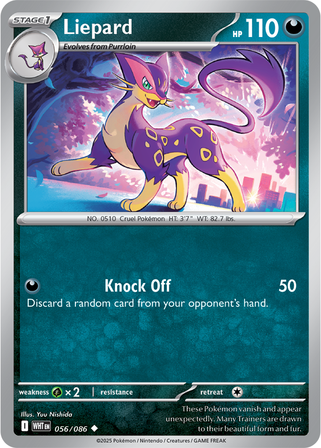 Scarlet & Violet White Flare 056/086 Liepard Reverse Holo