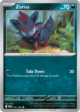 Scarlet & Violet White Flare 061/086 Zorua Reverse Holo