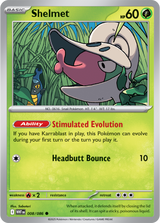 Scarlet & Violet White Flare 008/086 Shelmet Reverse Holo