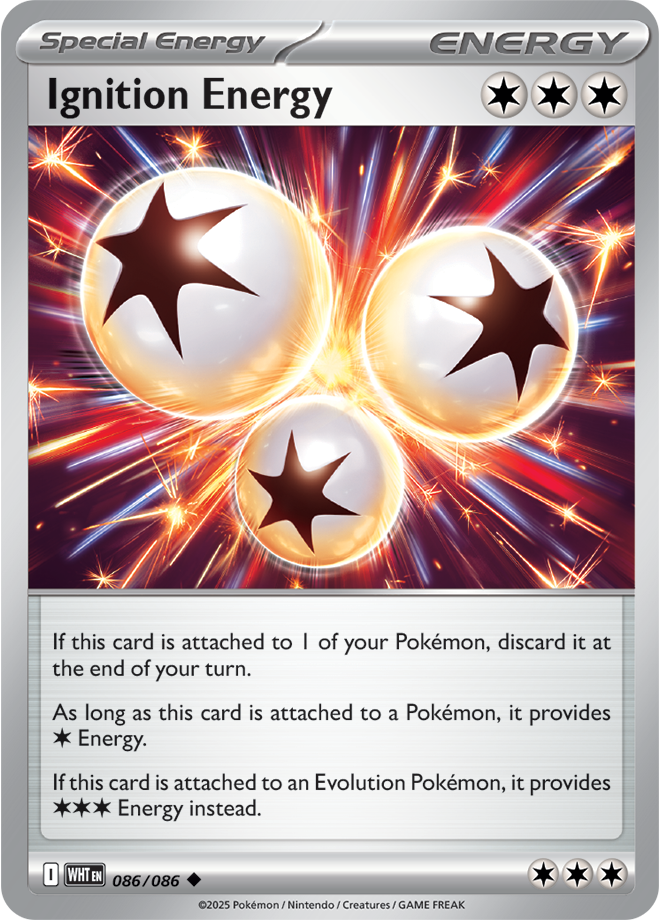 Scarlet & Violet White Flare 086/086 Ignition Energy Reverse Holo