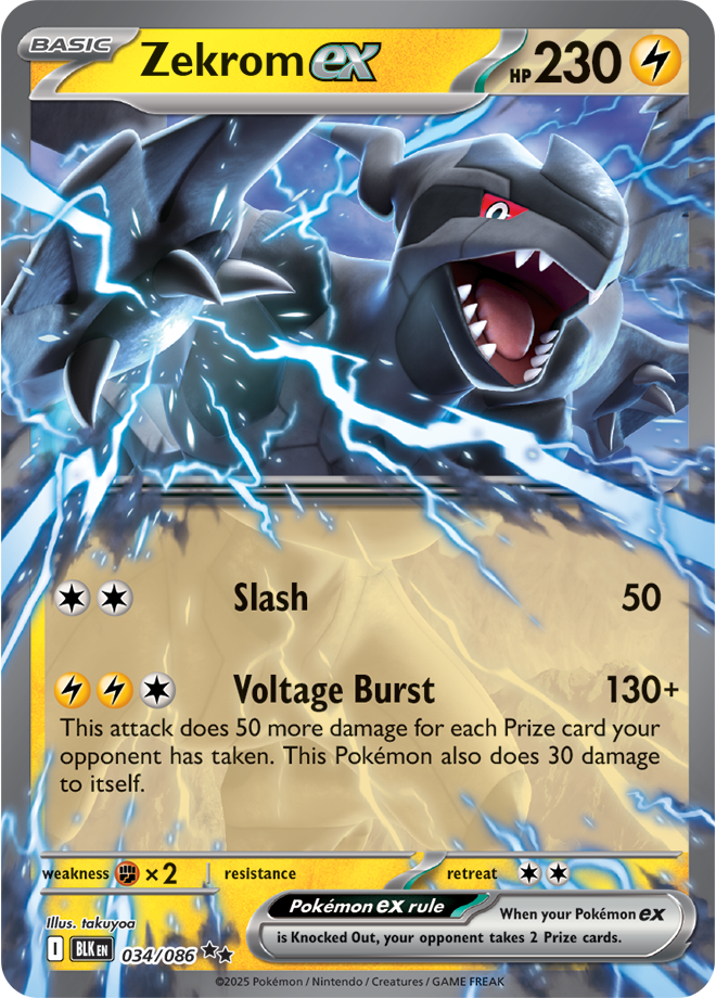 Scarlet & Violet Black Bolt 034/086 Zekrom ex