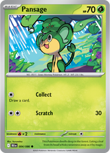Scarlet & Violet Black Bolt 004/086 Pansage