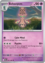 Scarlet & Violet Black Bolt 041/086 Beheeyem Poke Ball Reverse Holo