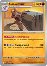 Scarlet & Violet Black Bolt 049/086 Conkeldurr Reverse Holo