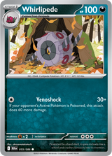 Scarlet & Violet Black Bolt 055/086 Whirlipede Reverse Holo