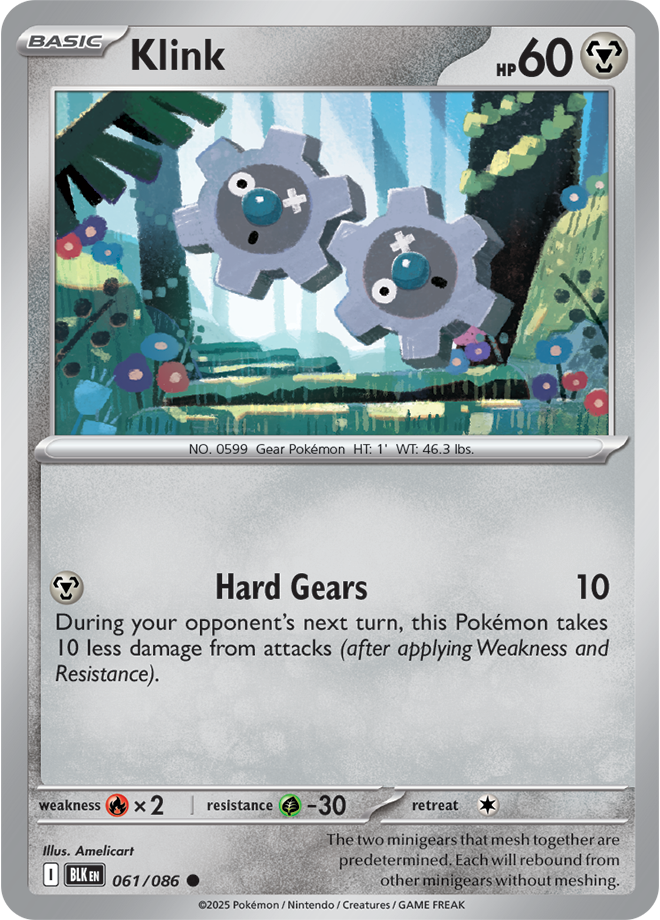 Scarlet & Violet Black Bolt 061/086 Klink Reverse Holo