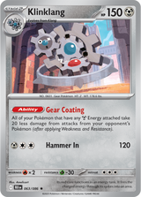 Scarlet & Violet Black Bolt 063/086 Klinklang Reverse Holo