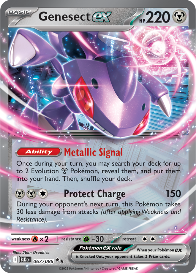 Scarlet & Violet Black Bolt 067/086 Genesect ex