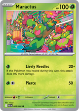 Scarlet & Violet Black Bolt 008/086 Maractus Reverse Holo