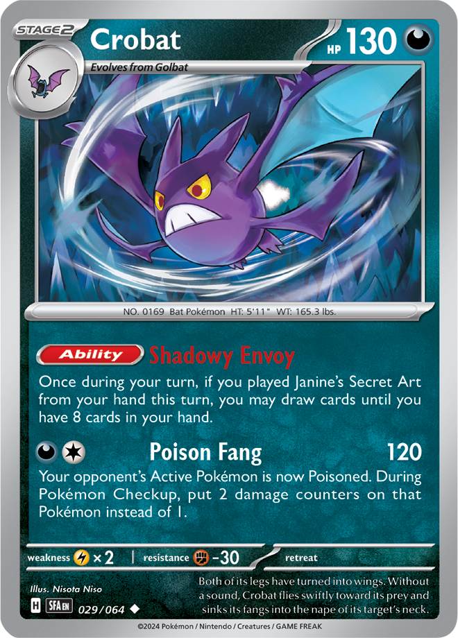 Scarlet & Violet Shrouded Fable 029/064 Crobat