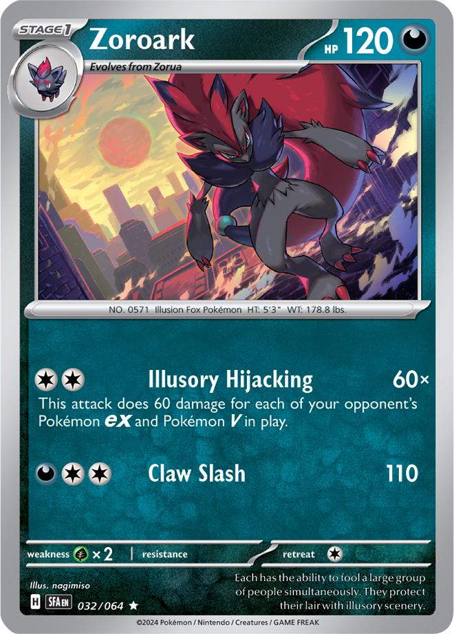 Scarlet & Violet Shrouded Fable 032/064 Zoroark Holo