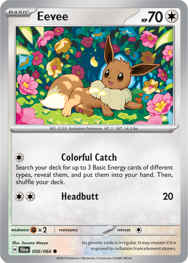 Scarlet & Violet Shrouded Fable 050/064 Eevee Reverse Holo