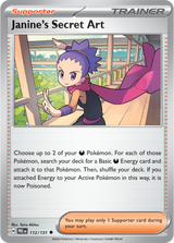 Scarlet & Violet Prismatic Evolutions 112/131 Janine's Secret Art Poke Ball Reverse Holo