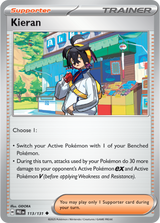 Scarlet & Violet Prismatic Evolutions 113/131 Kieran Pokeball Reverse Holo