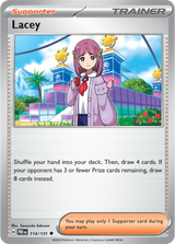 Scarlet & Violet Prismatic Evolutions 114/131 Lacey Poke Ball Reverse Holo