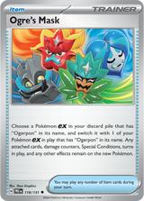 Scarlet & Violet Prismatic Evolutions 118/131 Ogre's Mask Poke Ball Reverse Holo