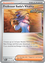 Scarlet & Violet Prismatic Evolutions 120/131 Professor Sada's Vitality Pokeball Reverse Holo