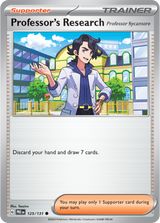 Scarlet & Violet Prismatic Evolutions 125/131 Professor's Research Professor Sycamore Poke Ball Reverse Holo