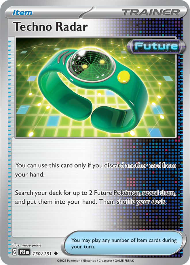 Scarlet & Violet Prismatic Evolutions 130/131 Techno Radar Reverse Holo
