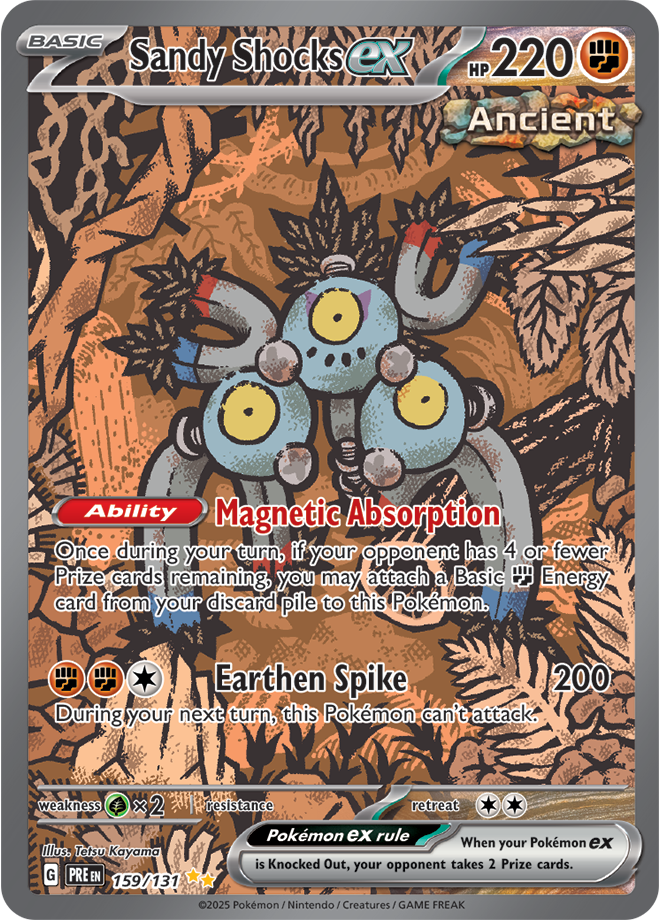 Scarlet & Violet Prismatic Evolutions 159/131 Sandy Shocks ex