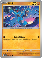 Scarlet & Violet Prismatic Evolutions 050/131 Riolu Poke Ball Reverse Holo