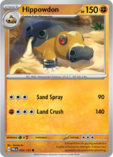 Scarlet & Violet Prismatic Evolutions 053/131 Hippowdon Poke Ball Reverse Holo