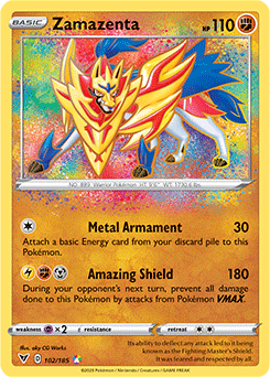 Sword & Shield Vivid Voltage 102/185 Zamazenta