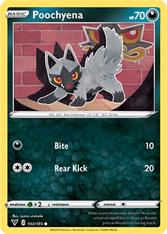 Sword & Shield Vivid Voltage 103/185 Poochyena