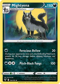 Sword & Shield Vivid Voltage 104/185 Mightyena