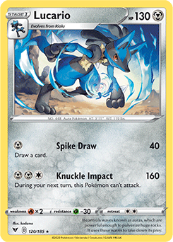 Sword & Shield Vivid Voltage 120/185 Lucario
