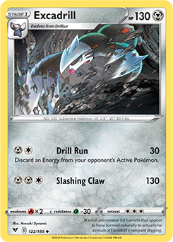 Sword & Shield Vivid Voltage 122/185 Excadrill
