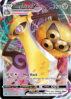 Sword & Shield Vivid Voltage 127/185 Aegislash VMAX