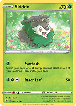 Sword & Shield Vivid Voltage 017/185 Skiddo