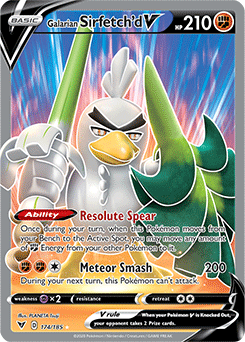 Sword & Shield Vivid Voltage 174/185 Galarian Sirfetch’d V