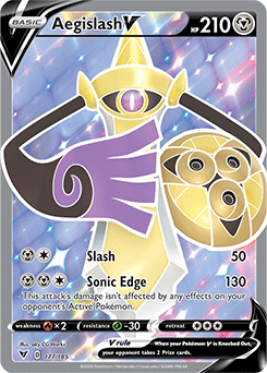 Sword & Shield Vivid Voltage 177/185 Aegislash V