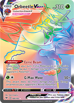 Sword & Shield Vivid Voltage 186/185 Orbeetle VMAX