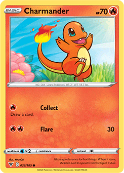 Sword & Shield Vivid Voltage 023/185 Charmander